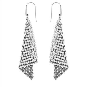 Swarovski mesh drop earrings